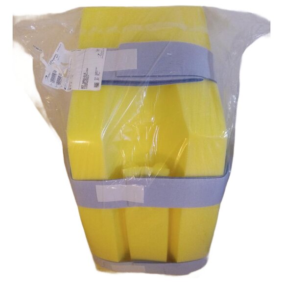 DeRoyal Foam Leg Pillow Compressed Adults Yellow Breathable Positioner M60-015 - Picture 2 of 6